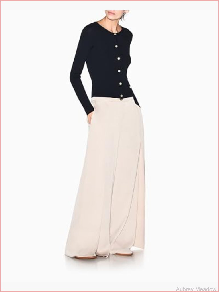 Knitted Button Up Cardigan Long Sleeve V-Neck